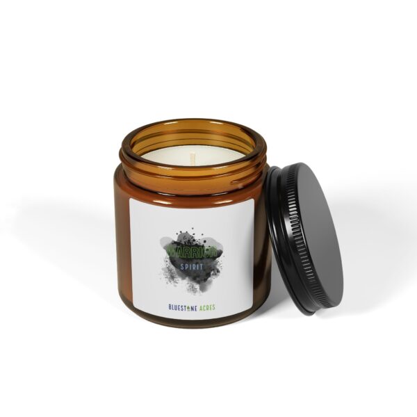 Ignite the Hearth of your Hall | Scented Soy Candle (Multi-Size, Amber Jar) - Image 2