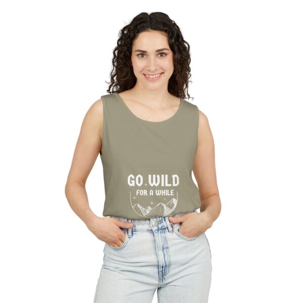 Go Wild | Unisex Garment-Dyed Tank Top 100% Cotton - Image 3