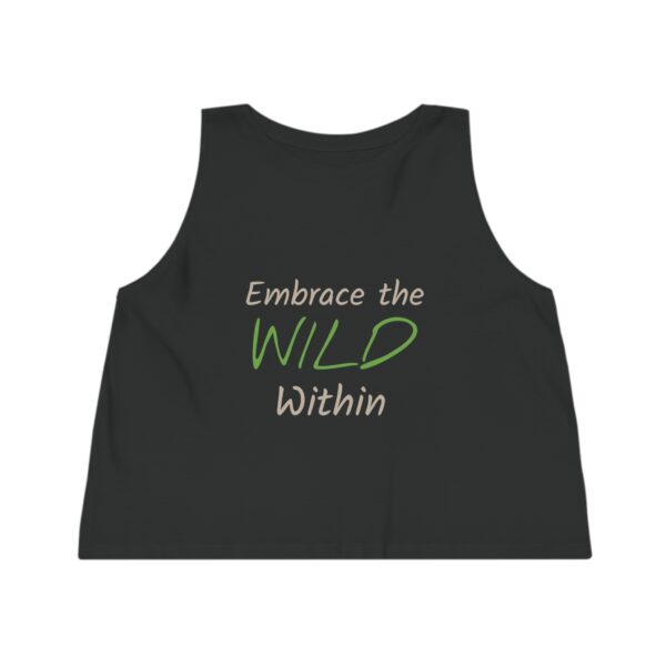 Feeling Wild - Might storm a Village later | Women's Cropped Tank 100% organic Cotton - Image 5