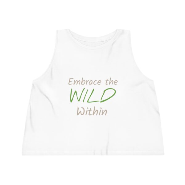 Feeling Wild - Might storm a Village later | Women's Cropped Tank 100% organic Cotton - Image 2