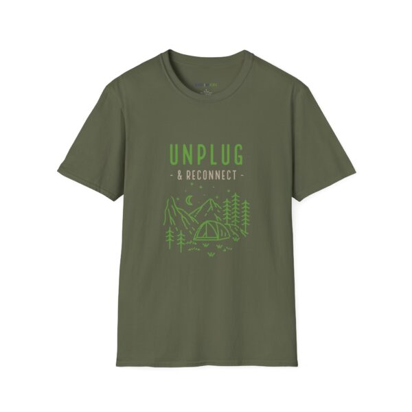 Unisex Tee - Unplug and Reconnect Born to be Wild T-Shirt - Image 9