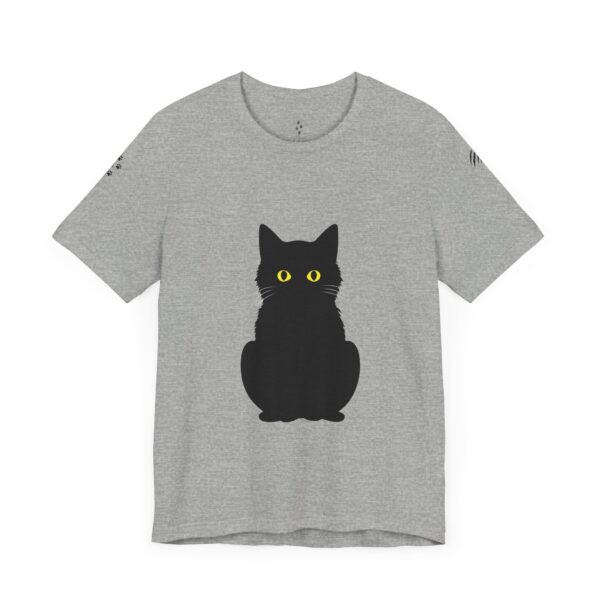 Unisex Jersey Short Sleeve Tee - Black Cat Tee - Image 19