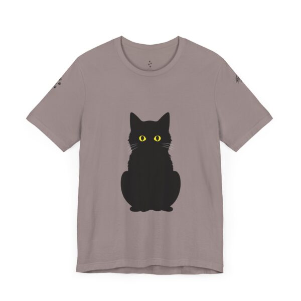 Unisex Jersey Short Sleeve Tee - Black Cat Tee - Image 6