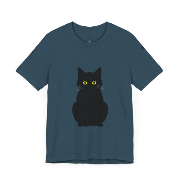 Unisex Jersey Short Sleeve Tee - Black Cat Tee - Image 25