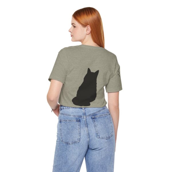 Unisex Jersey Short Sleeve Tee - Black Cat Tee - Image 10