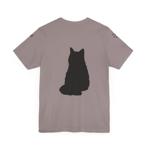 Unisex Jersey Short Sleeve Tee - Black Cat Tee - Image 7