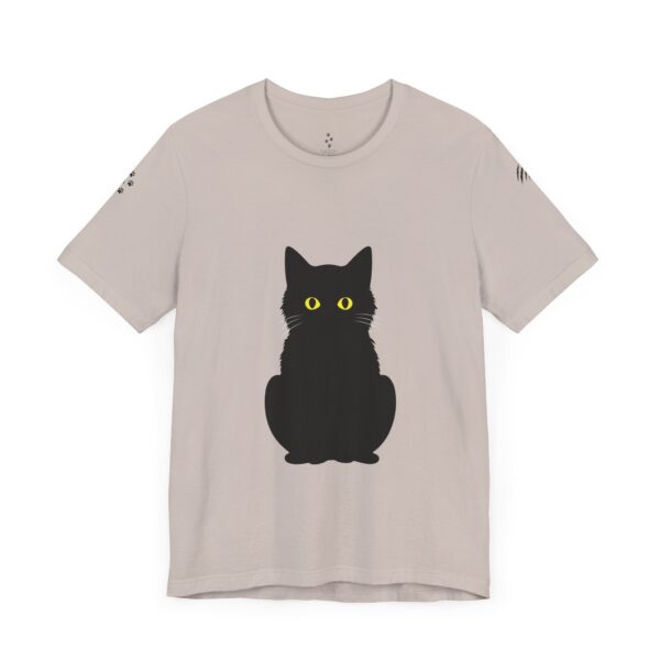 Unisex Jersey Short Sleeve Tee - Black Cat Tee - Image 11