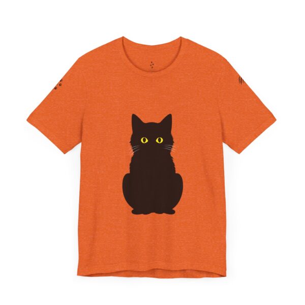 Unisex Jersey Short Sleeve Tee - Black Cat Tee - Image 4