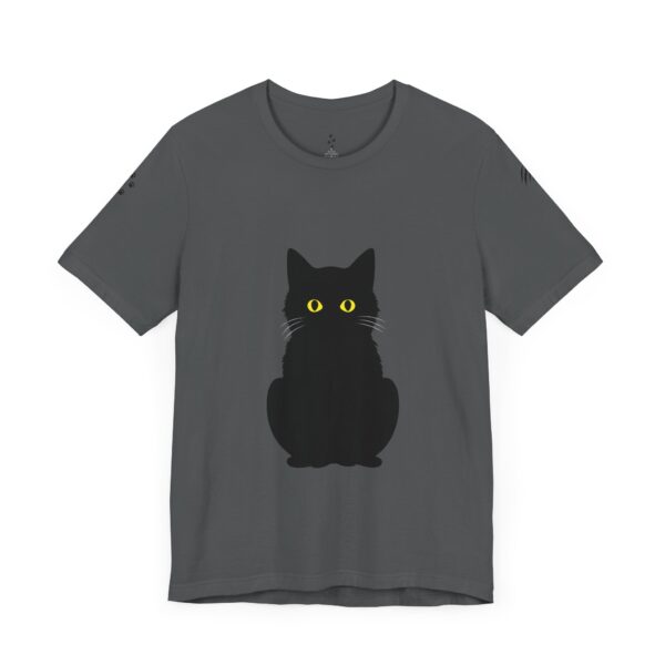 Unisex Jersey Short Sleeve Tee - Black Cat Tee - Image 23