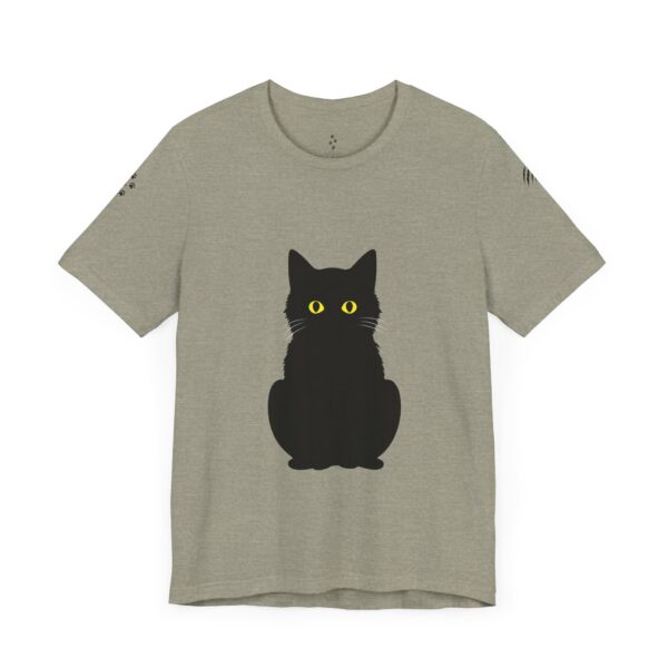 Unisex Jersey Short Sleeve Tee - Black Cat Tee - Image 8