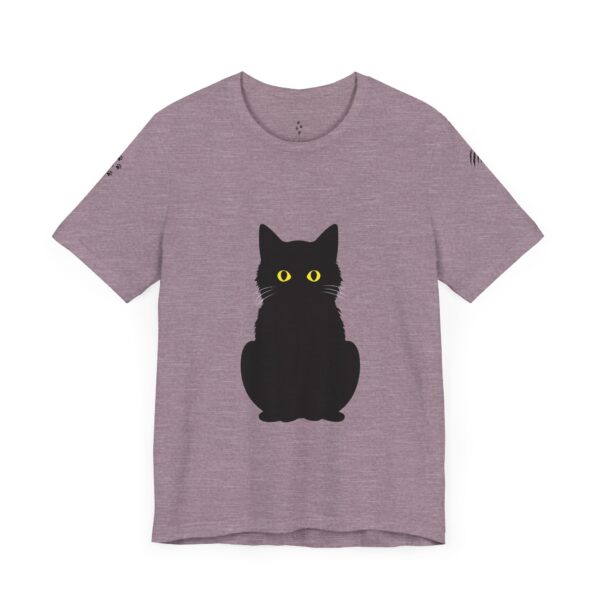 Unisex Jersey Short Sleeve Tee - Black Cat Tee - Image 29