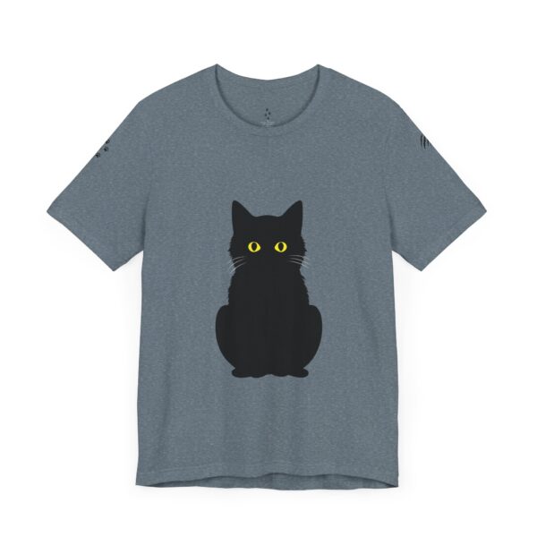 Unisex Jersey Short Sleeve Tee - Black Cat Tee - Image 21