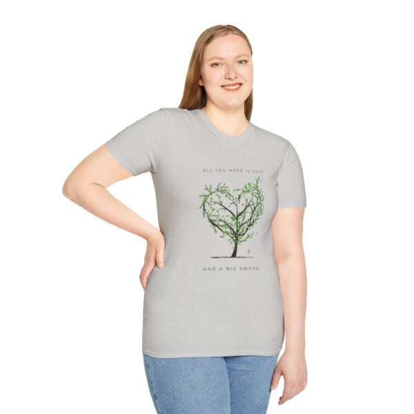 Love and a big Sword - Unisex Softstyle T-Shirt - Image 6